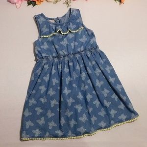 Blue jean butterfly dress